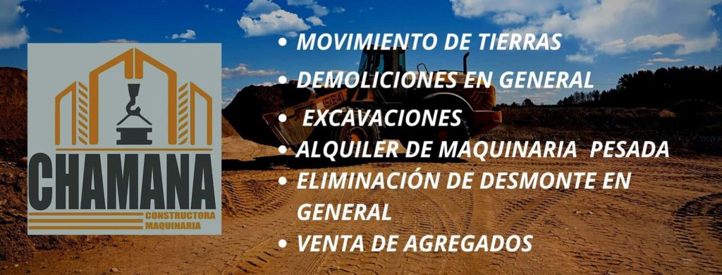 ALQUILER DE MAQUINARIA PESADA-DEMOLICIONES-EXCAVACIONES